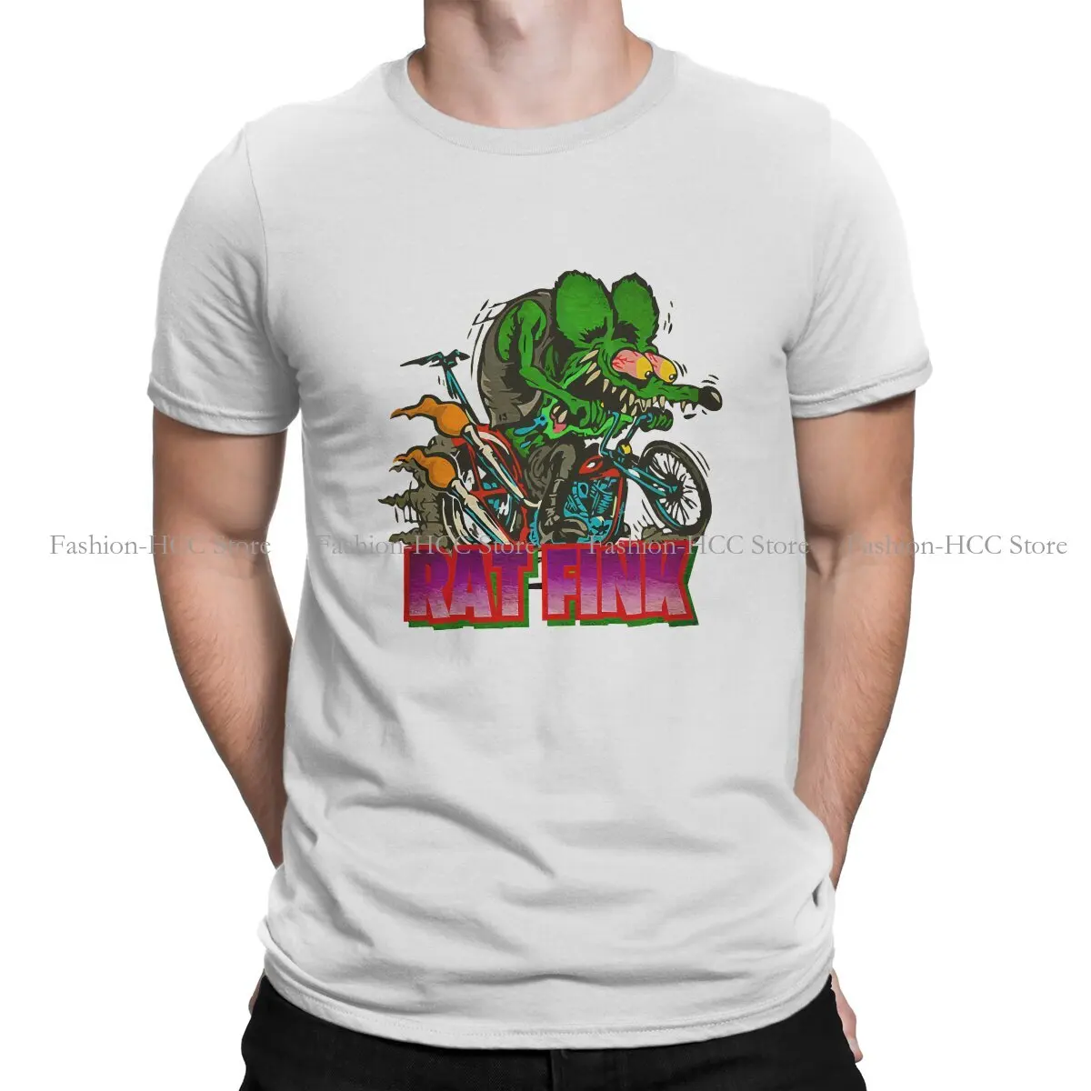 Футболка мужская из полиэстера в стиле ретро креативный удобный топ с