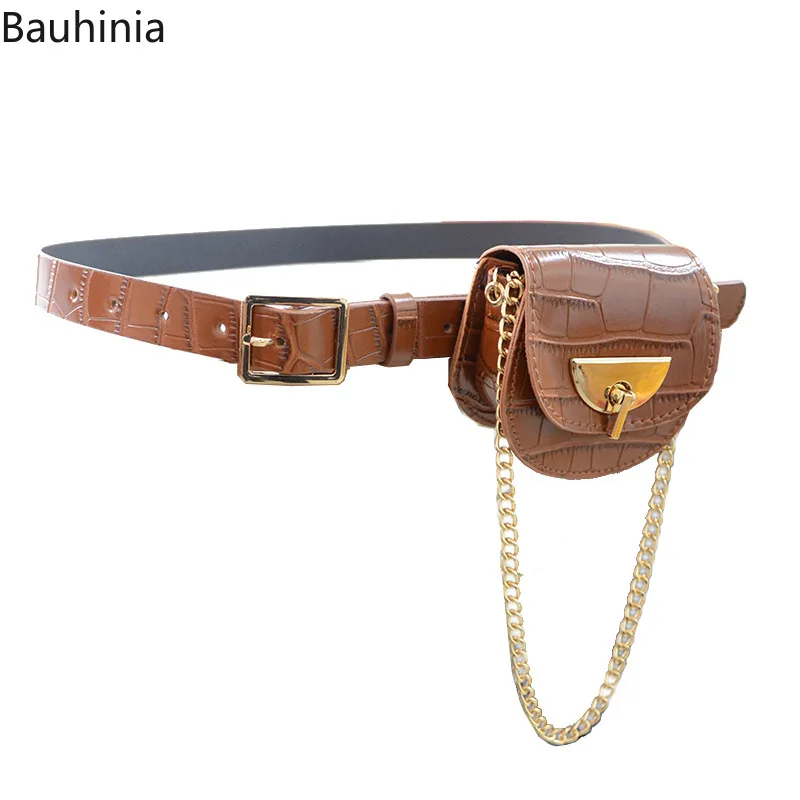 2022 New 75-100cm Fashion Casual Design Noble Woman Waist Belt Bag Crocodile Pattern Decorative Pin Buckle Belt