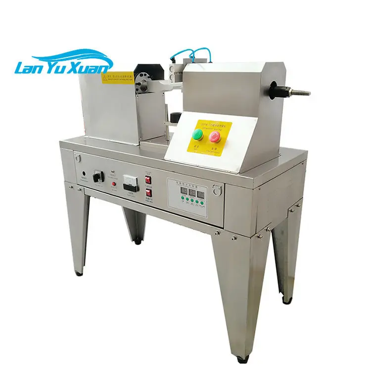 

Low cost ultrasonic sealing machine sealing and trimming and production date printing at one time