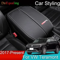 Car Armrest Console Cover Cushion Support Box Top Matte Liner Mat Case for VW Volkswagen Atlas Teramont 2017-2019 2020 2021 2022