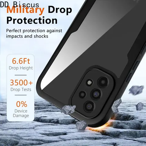 Чехол для Samsung Galaxy A13 A53 5G A23 A33 A73 A51 A32 A72 A71 A12 A22 A03 Core, противоударный чехол со встроенным защитным экраном