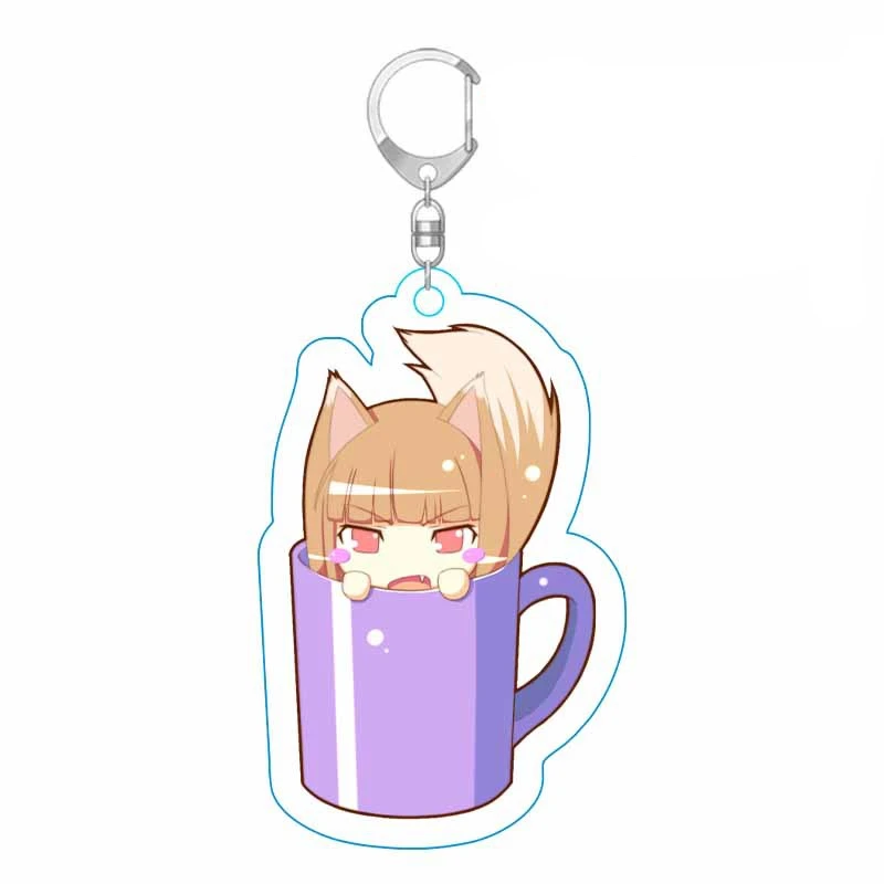 6 см Японские Аниме голоса лиса простота несимметричные кавайные брелки