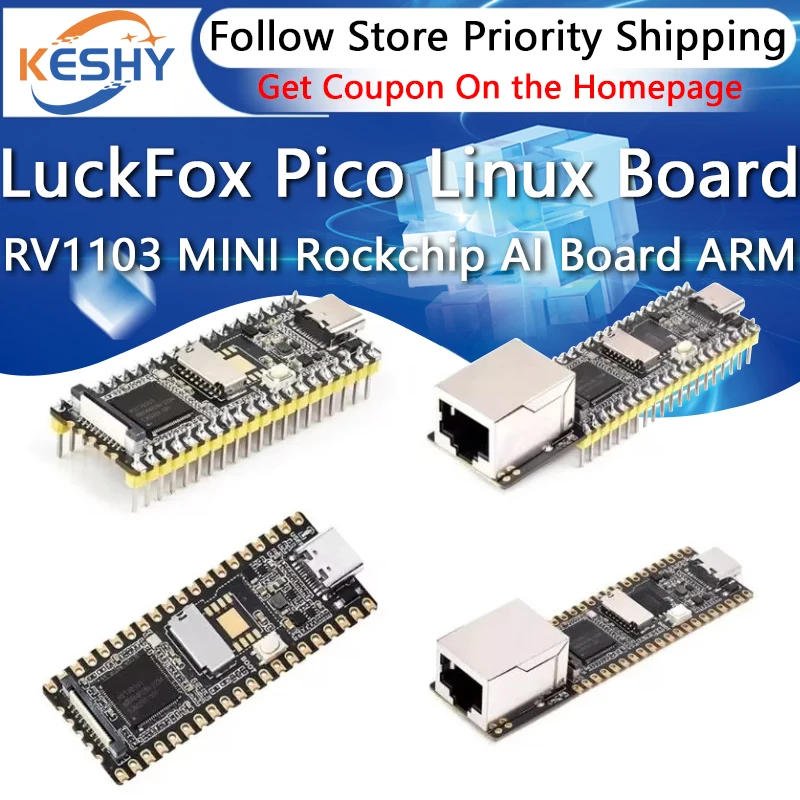 Плата LuckFox Pico Linux RV1103 MINI Rockchip AI Board ARM Cortex-A7  NPU  ISP  RISC-V лучше, чем Raspberry Pi Pico (art.: 3920cf6daf712) - 3920cf6daf712