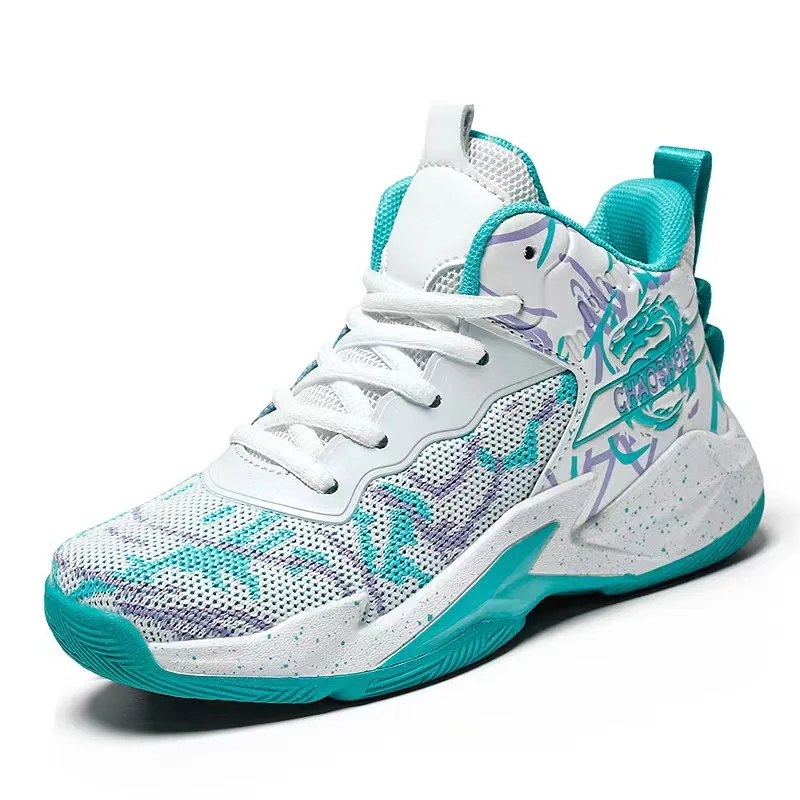 Детская Баскетбольная обувь для детей старшего возраста дышащая износостойкая