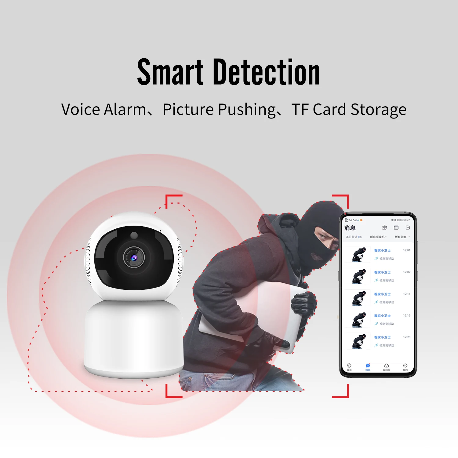 

2.4G/5G WIFI Surveillance Cameras Wireless Home Camera For House 1080P Indoor Baby Monitor Al Auto Tracking Security Protection