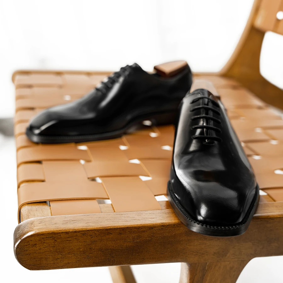 Мужские классические туфли-оксфорды Hanmce из натуральной коровьей кожи 2025