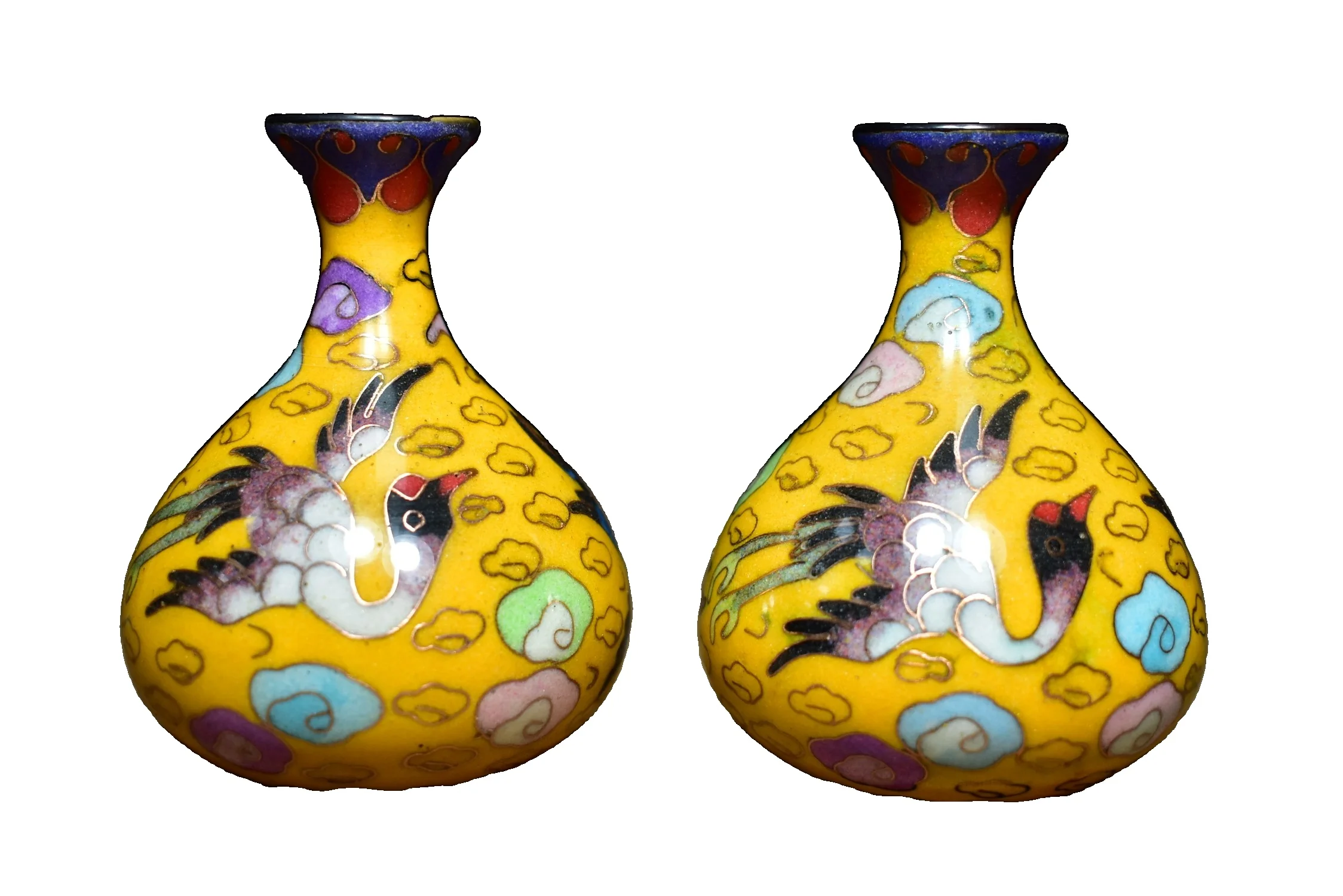 

Пара декоративных журавлных ВАЗ Моцарта на латунном китайском традиционном стиле, антиквариат, изобразительное искусство, подарки, поделк...