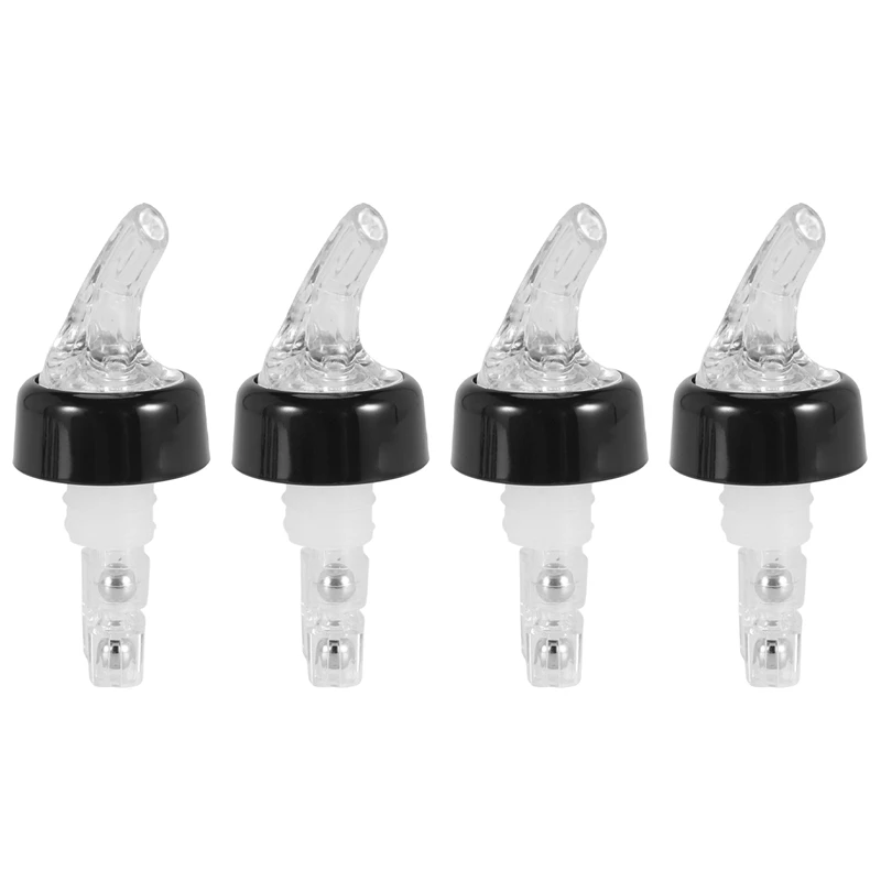 

4 Pcs 1Oz Automatic Measured Bottle Pourer - Spirit Measure Pourer Drinks Wine Cocktail Dispenser Home Bar Tools