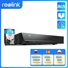 4K NVR, человекавтомобиль detecon Reolink 8ch NVR для Reolink 4MP5MP IP камера 247 Запись H.264 видео рекордер 2 ТБ HDD RLN8-410
