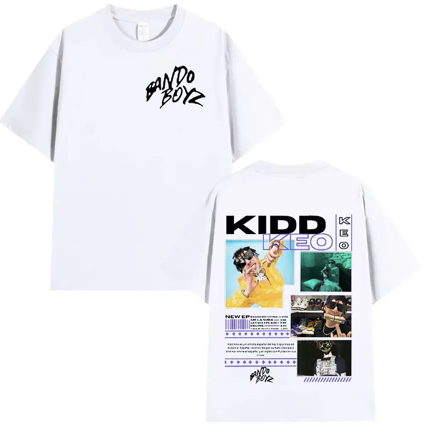 Рэпер KIDD KEO Tour 2025 футболка с графическим рисунком мужская модная высокого