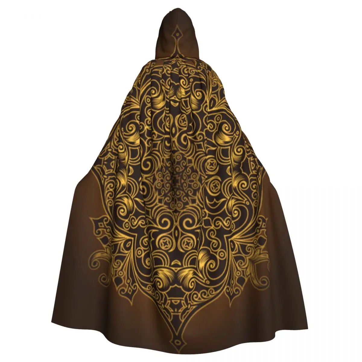 

Унисекс, ведьма, реверсивная накидка с капюшоном для взрослых, вампиров, цветочный этнический орнамент