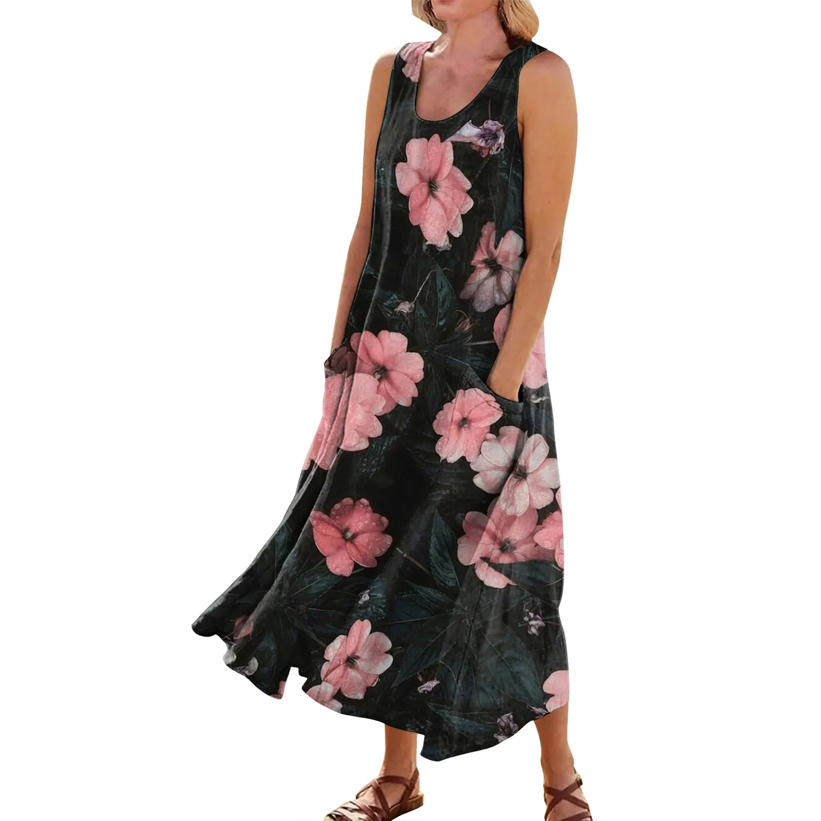 

Женская повседневная одежда, облегающее платье с цветочным рисунком, пляжные платья, летний женский костюм для лета, платья