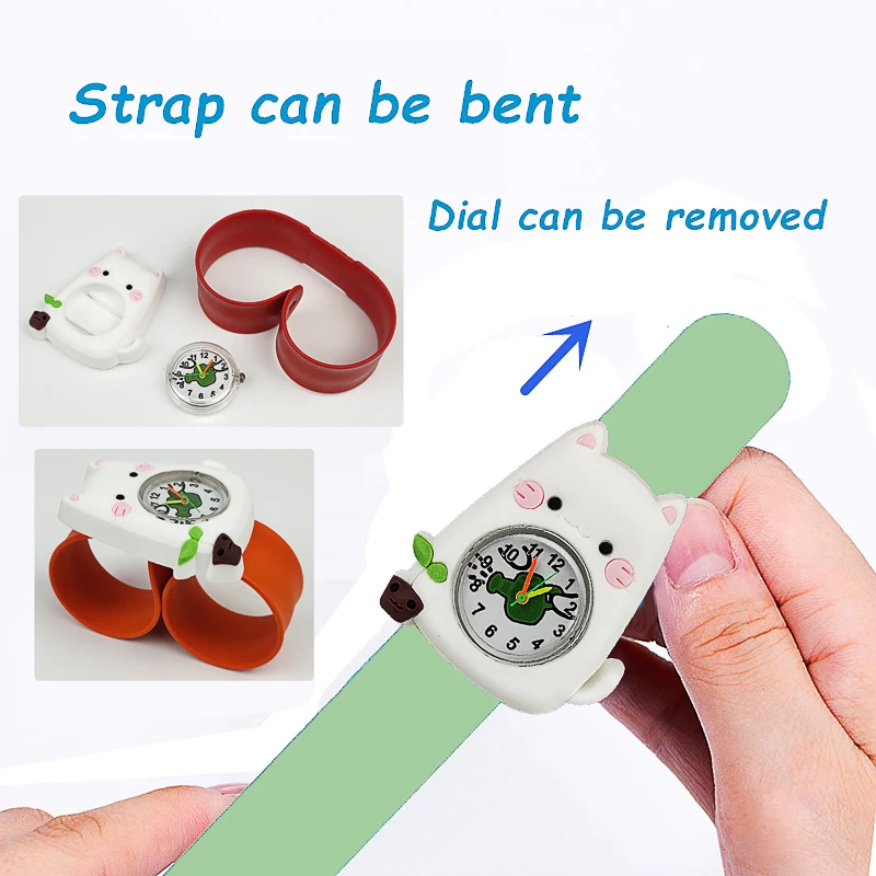 Детские часы Hbibi цифровые наручные для мальчиков и девочек в форме животного