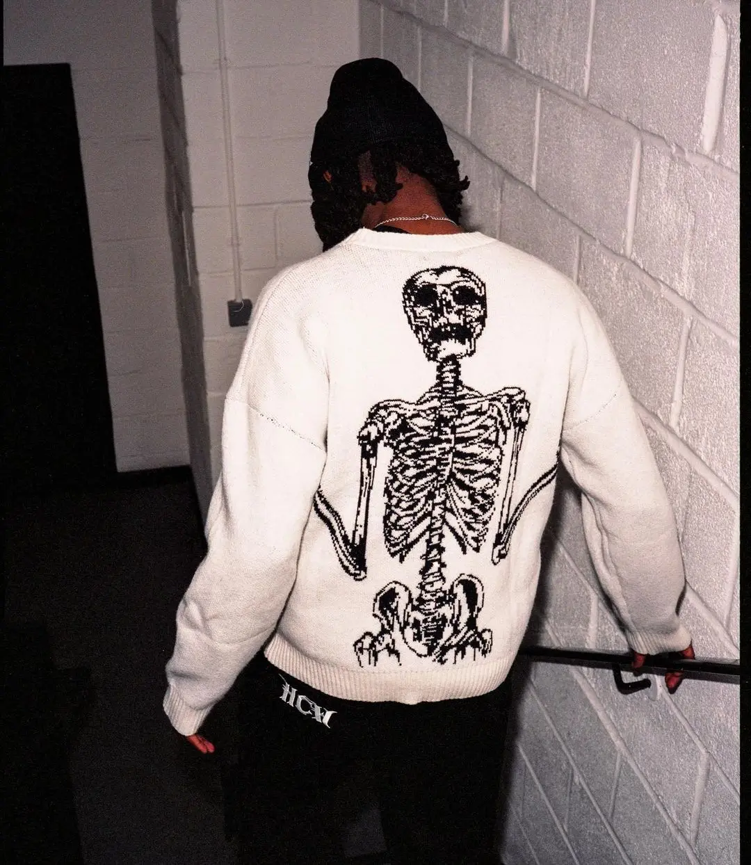 Женский свитер с длинным рукавом повседневный трикотажный пуловер в готическом