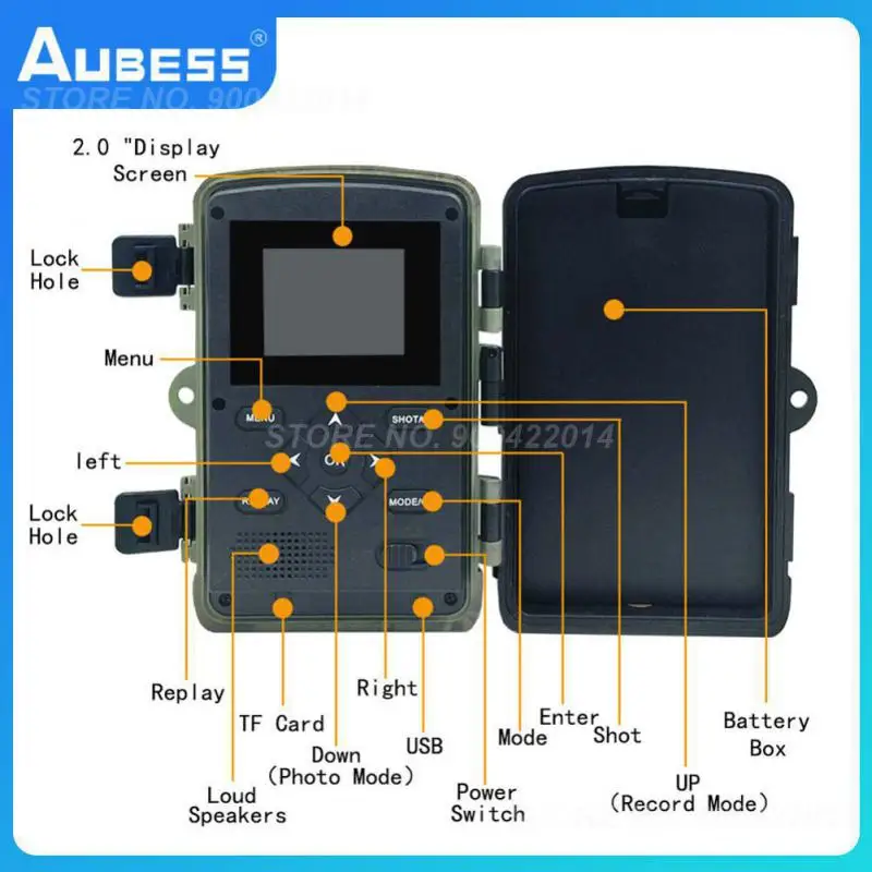 

Night Photo Pr3000 Outdoor Video Taking 1080p Hunting Camera 32mp Ip54 Waterproof Animal Monitoring Camera Multi-function