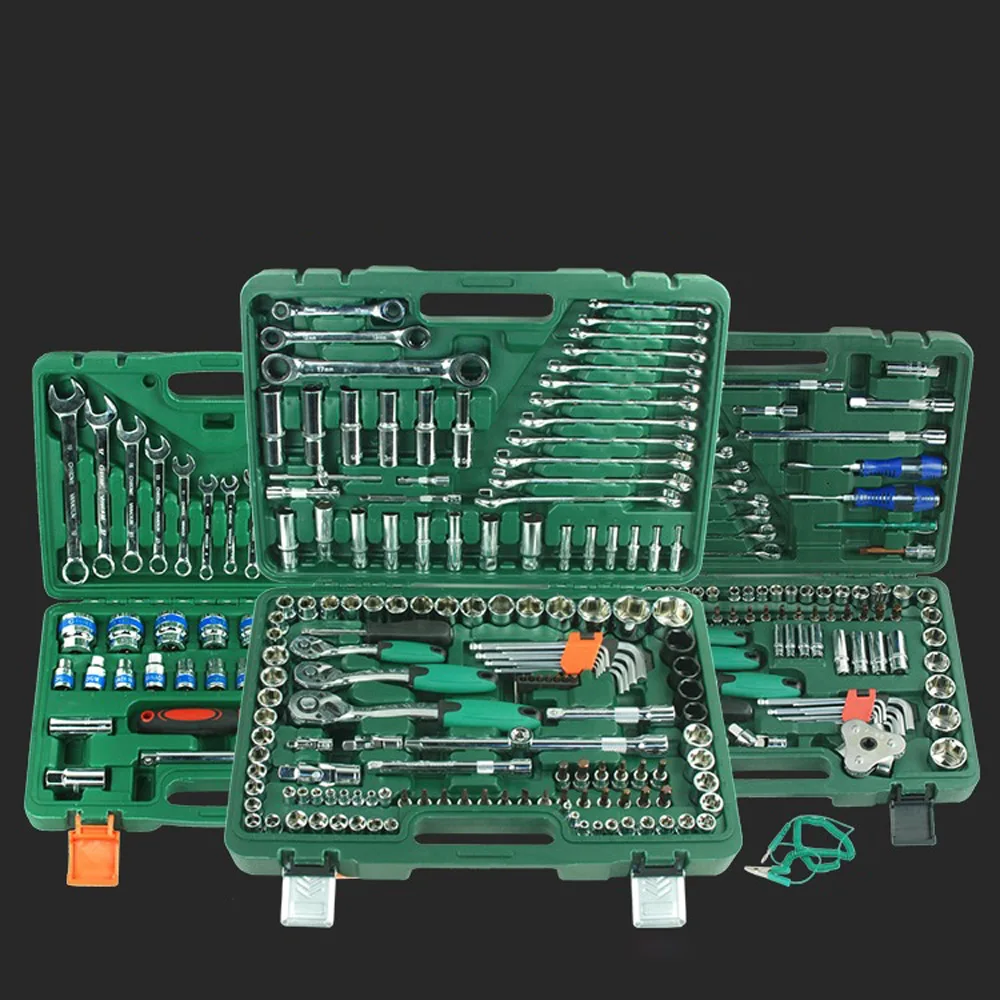 121 шт. инструмент для ремонта автомобиля из хромованадиевой стали гаечный ключ