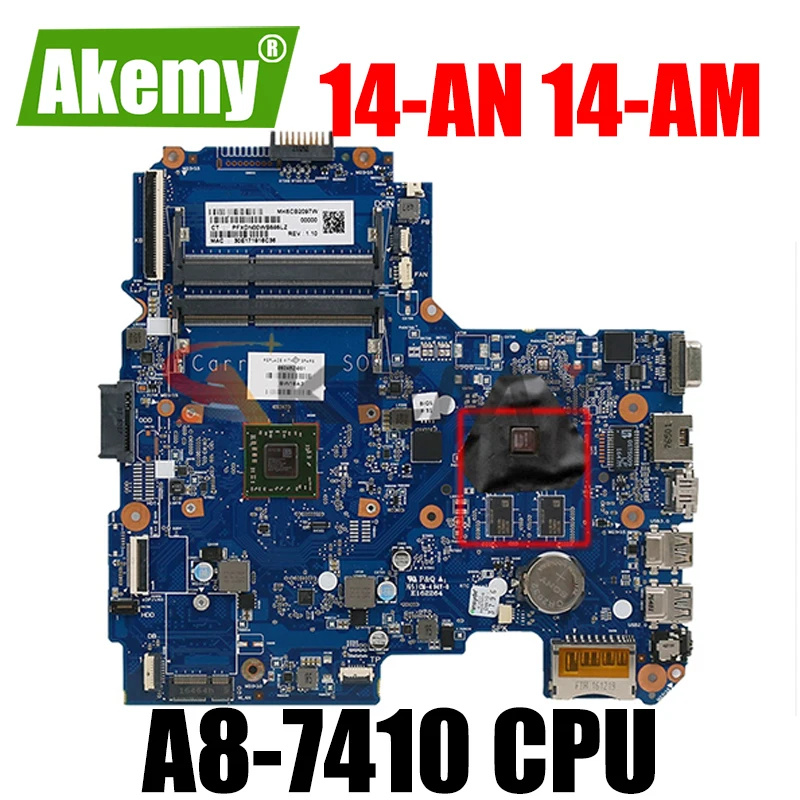 

Работает на материнской плате hp 14-AN 14-AM 858046-001 858046-501 858046-601 с процессором A8-7410 6050A2822801-MB-A02, протестированная материнская плата ОК