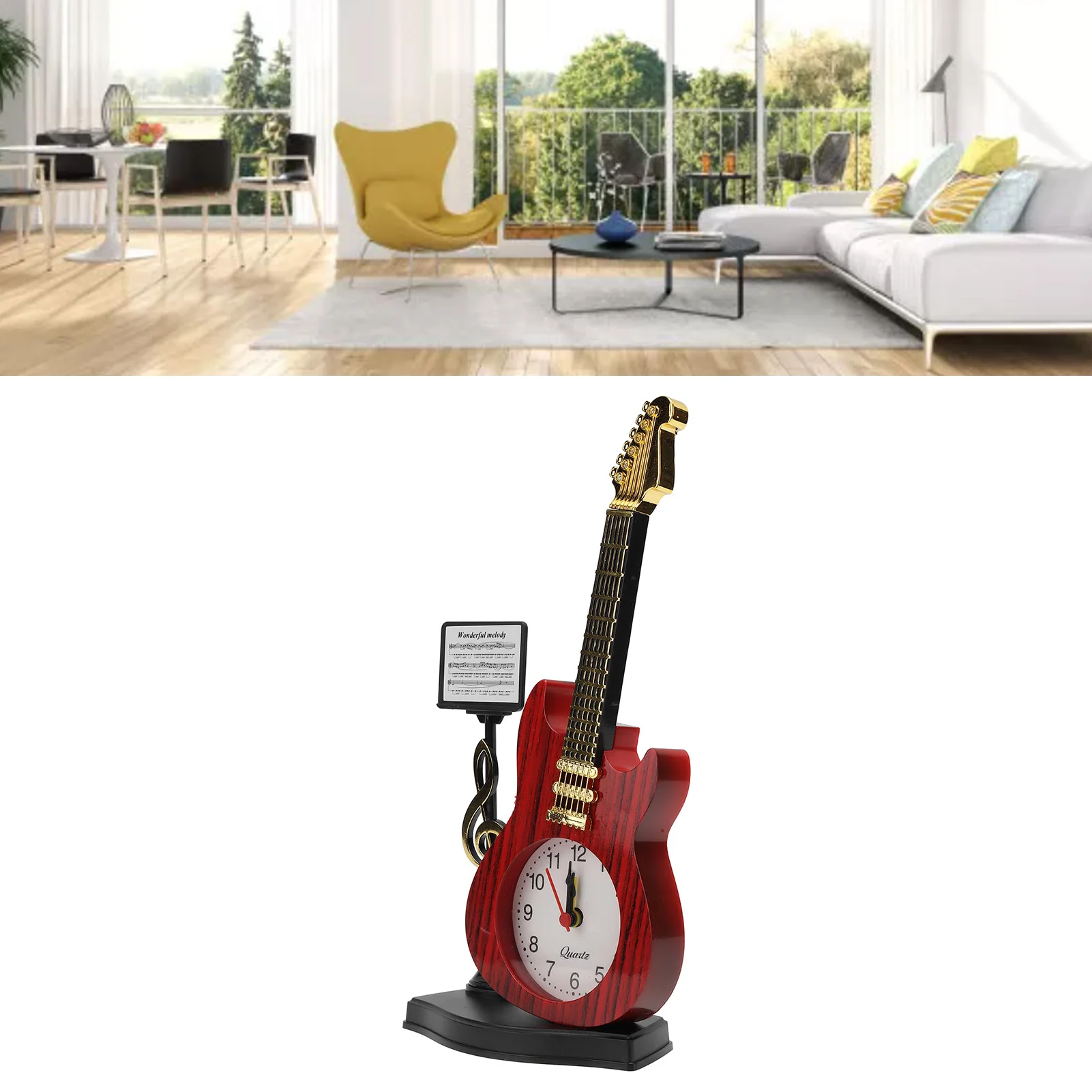 Скрипичный будильник Уникальный внешний вид Инновационный для дома гостиной