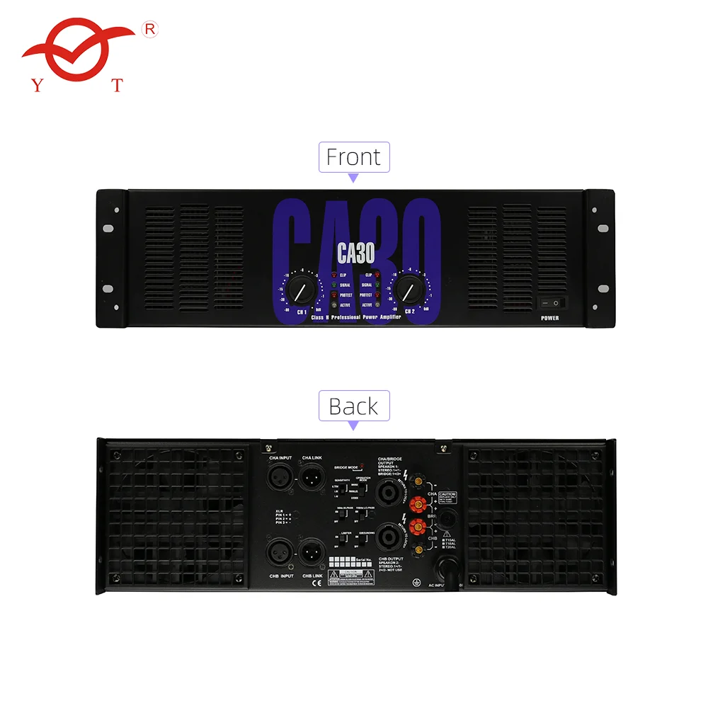 

China factory High Quality Ca 30 2000Watts Power Amplifier For Concerts