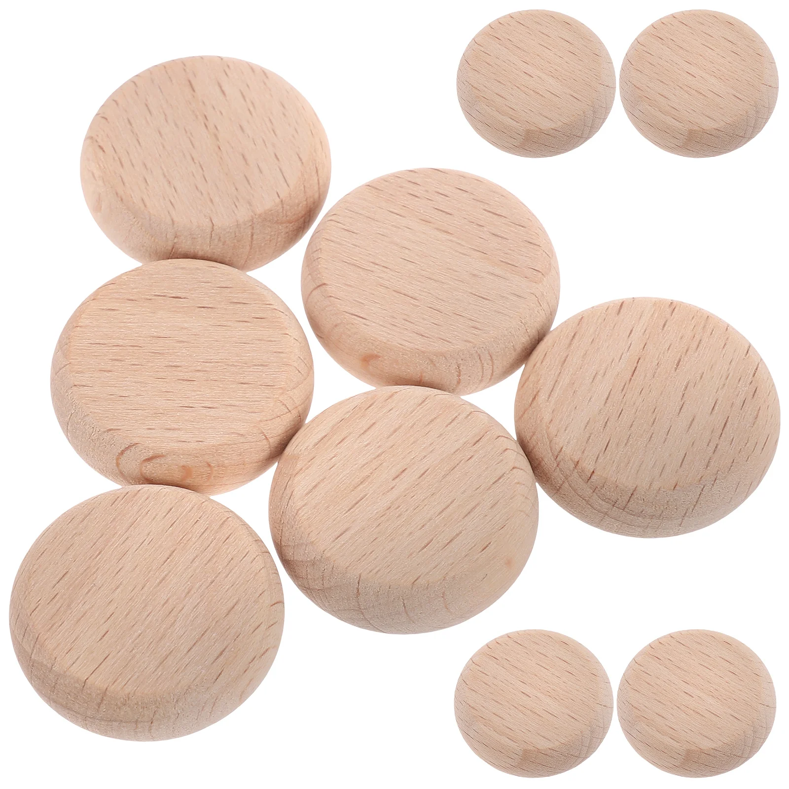 

100 Pcs Wedding Decorations Ceremony Tag Unfinished Wood Discs Manual Rustic Log Beech DIY Crafts Ornaments