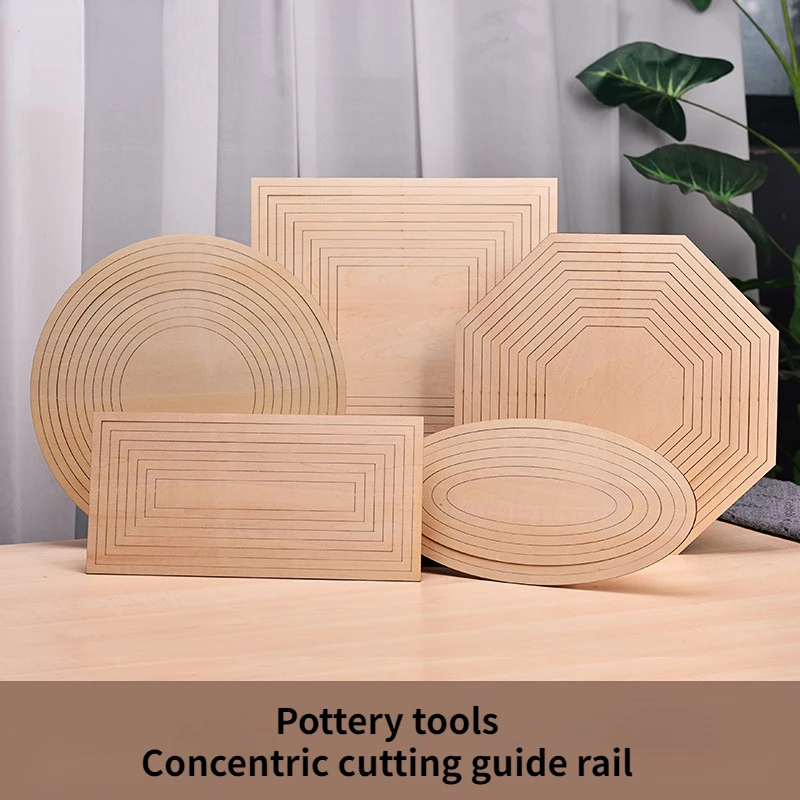 

Pottery Tool School Pottery Bar Manual Printing Modeling Clay Board Molding Wood Concentric Cutting Guide