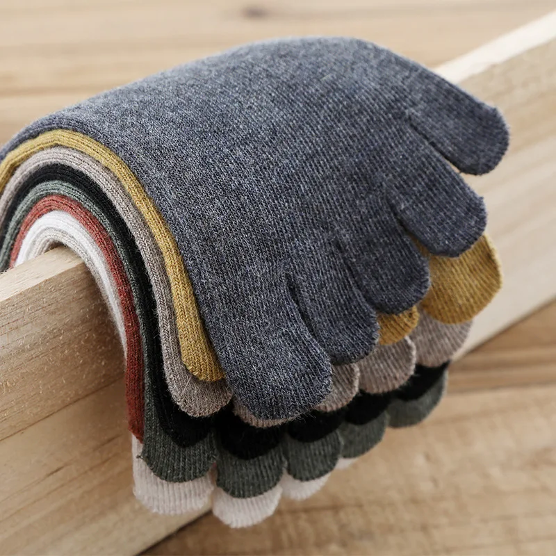 Носки женские Короткие хлопковые поглощающие пот дышащие мягкие эластичные 5 пар