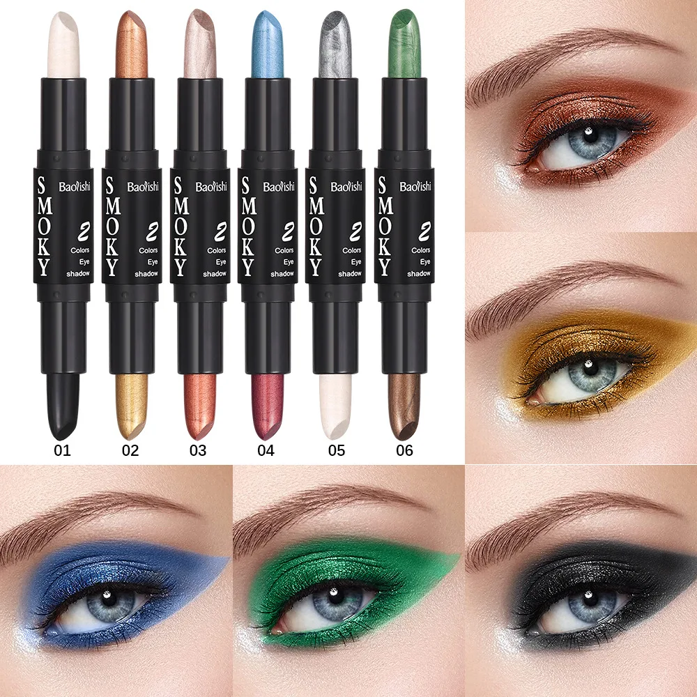 

BAOLISHI Double-headed Highlight Stick Repair Shadow Nose Shadow Concealer Stick High Pearlescent Eye Shadow Beauty Makeup