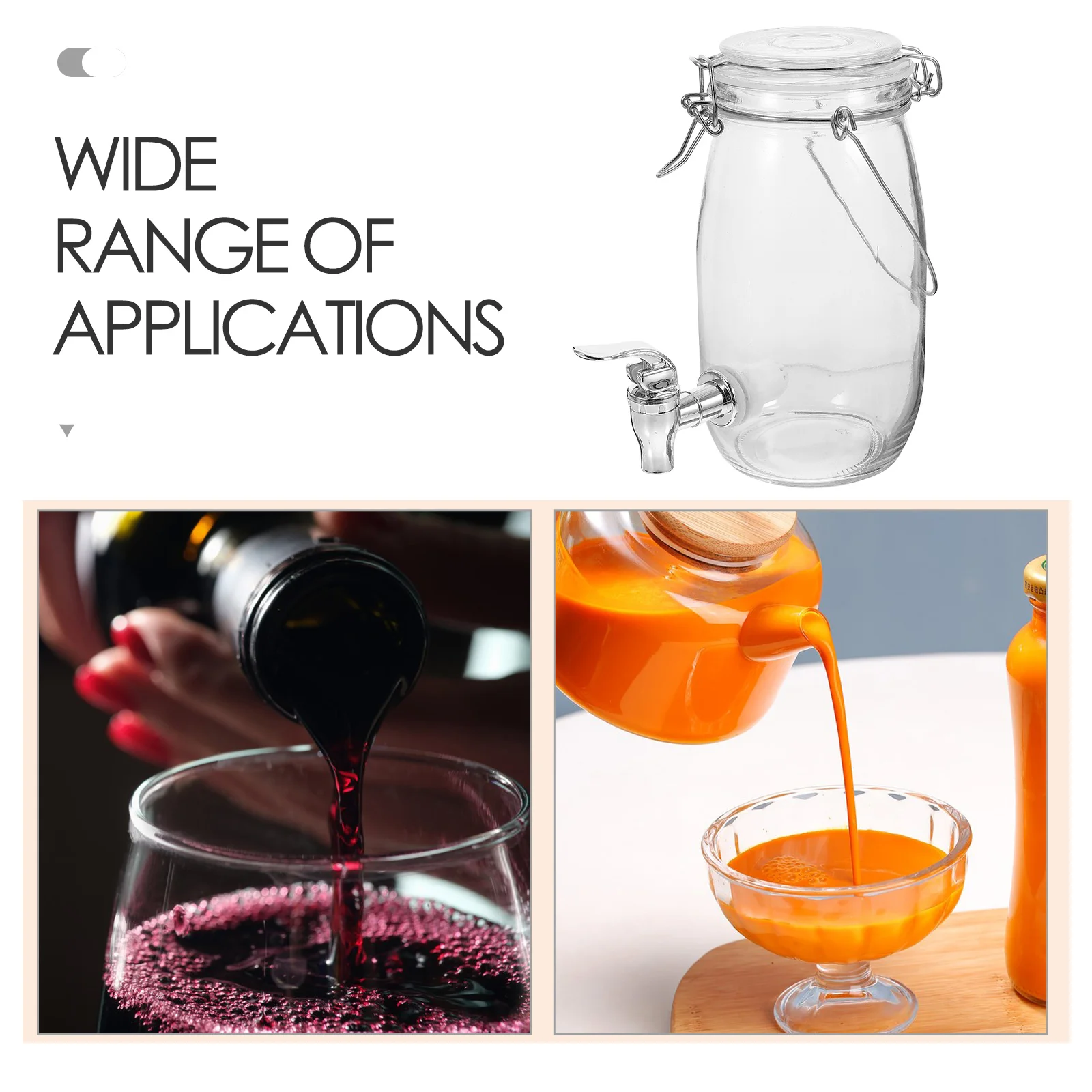 Консервитель для сока холодильник напитков чайник лимонада стеклянная бутылка