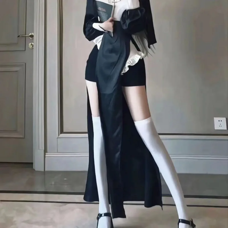 Сексуальное NNS оригинальный дизайн косплей мопуби униформа черное сексуальное
