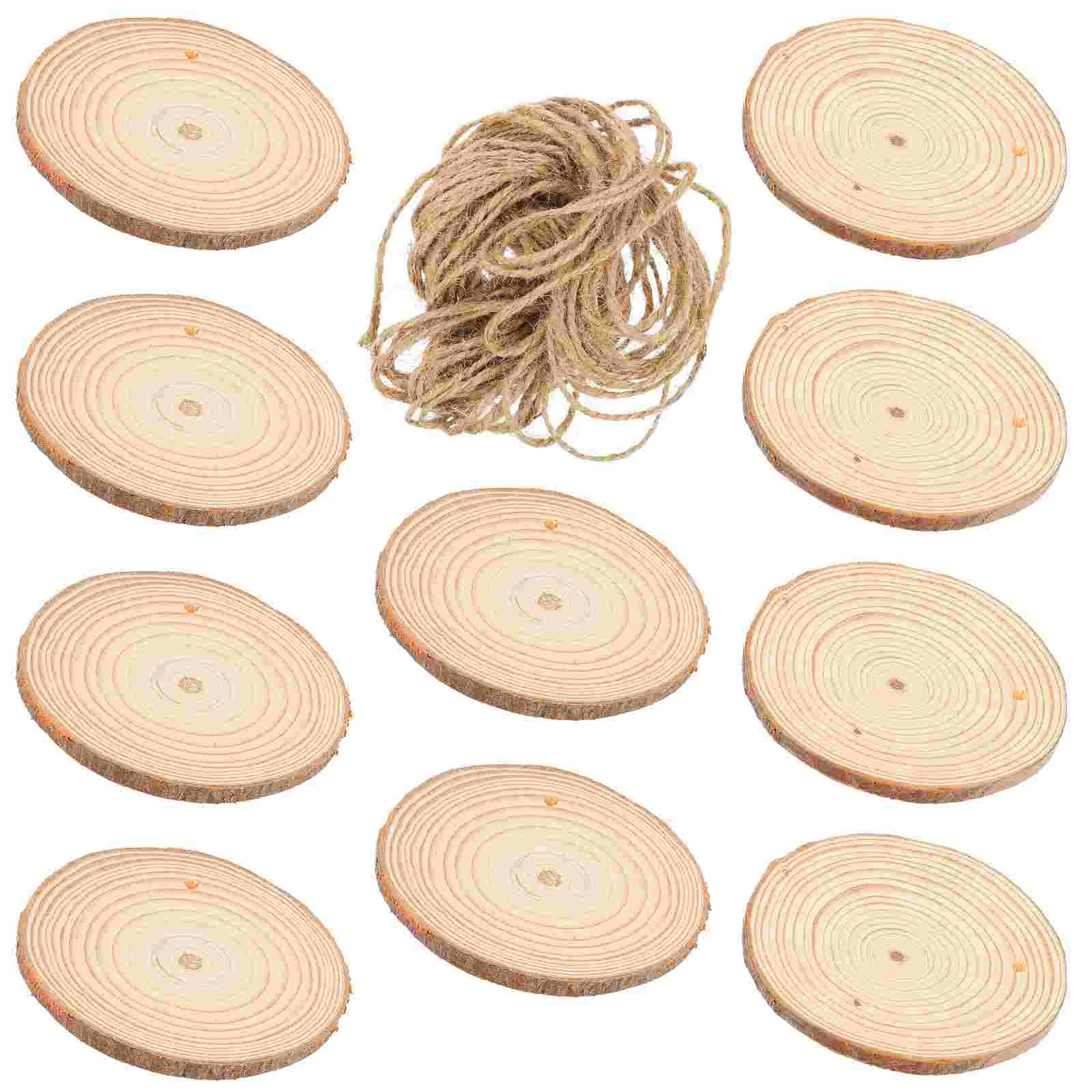 

30pcs Delicate Durable Hanging DIY Slices Painting Slices Natural Slices