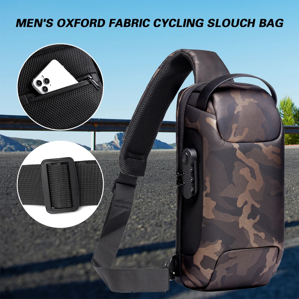 

Сумки, сумка на плечо, водонепроницаемая мужская сумка с защитой от кражи, нагрудная сумка для путешествий, модная спортивная сумка через плечо с замком паролем
