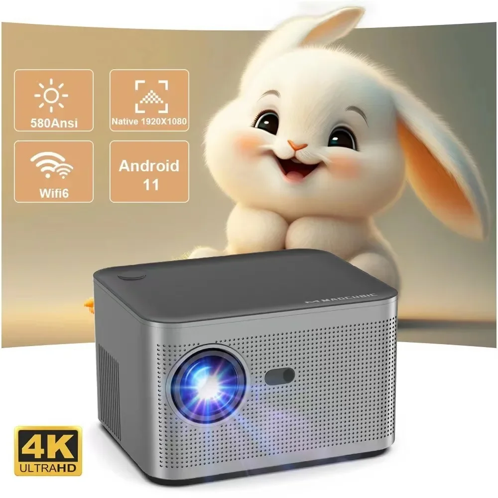 Новый беспроводной умный проектор HY350 с Wi-Fi Android портативный для дома HD 1080P офиса