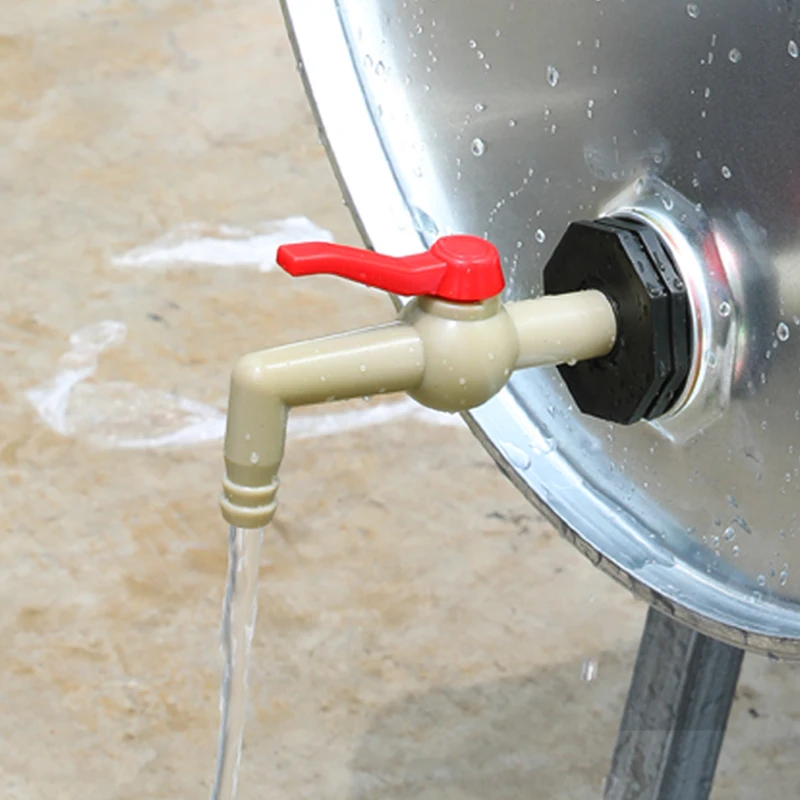 

Thicken IBC Water Tank Adapter Plastic Tap Garden Hose Drain Valve Faucet Irrigation System for 200L Tank High Quality