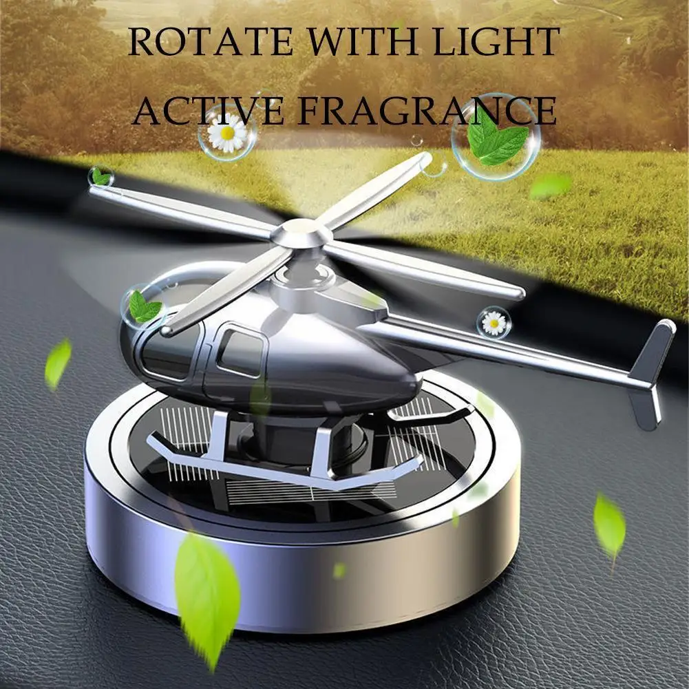 

Car Air Freshener Solar Helicopter Modeling Automobile Interior Perfume Propeller Car Auto Accessories Rotating Diffuser Pe A5F8