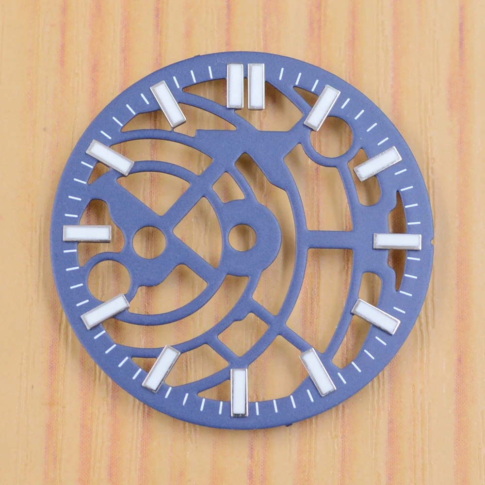 Зеленый светящийся стерильный циферблат 28 5 мм подходит для часов Seiko NH70