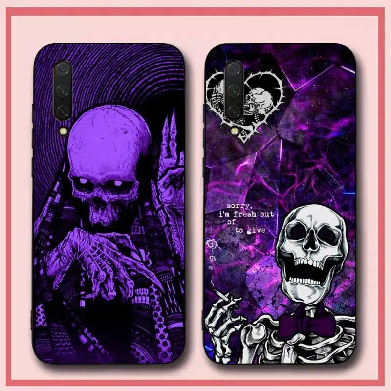 

Gothic Fashion Skull Phone Case for Xiaomi mi 5 6 8 9 10 lite pro SE Mix 2s 3 F1 Max2 3