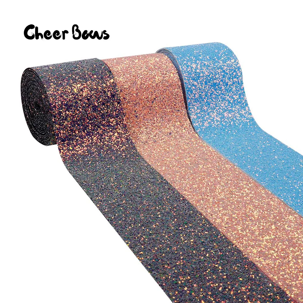 

75mm Shiny Chunky Glitter Ribbon Blingbling Soft Fabric Gift Package Handmade Material DIY Hairbow Accessories