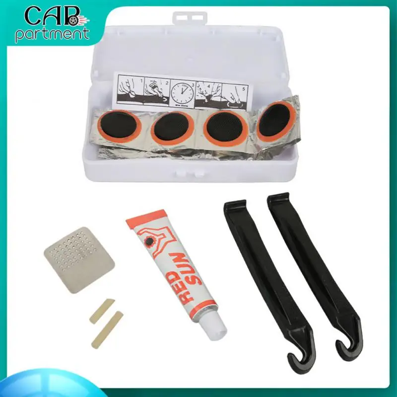 

Multi-Purpose Mountain Bike Tire Repair Kit Rubber Patch Plastic Repair Glue Emergency Tire Repair Bicycle Accessories