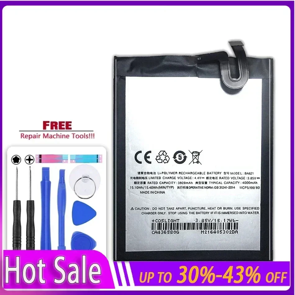 Сменный аккумулятор BA621 BA 621 4000 мАч для Meizu Note 5/M5 M621N M621Q M621H M621M гарантия + трек НЕТ