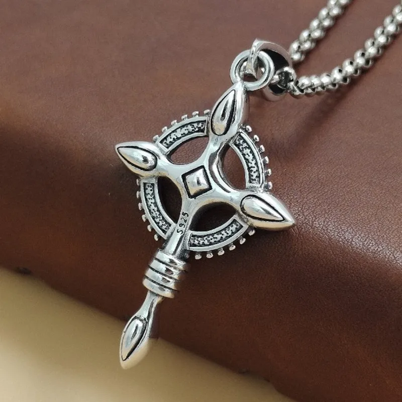 BOCAI S925 Стерлингового Серебра Хип-Хоп Личность Крест Подвеска для Мужчин и Женщин