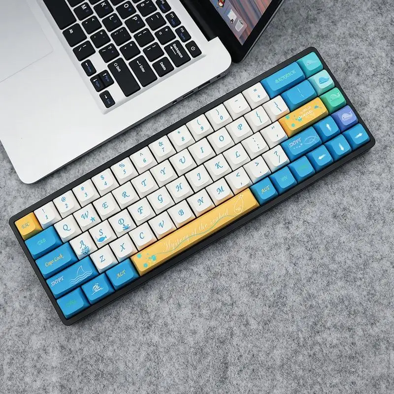 G8DB 137 клавиш PBT XDA Ocean Trip Blue для механической клавиатуры