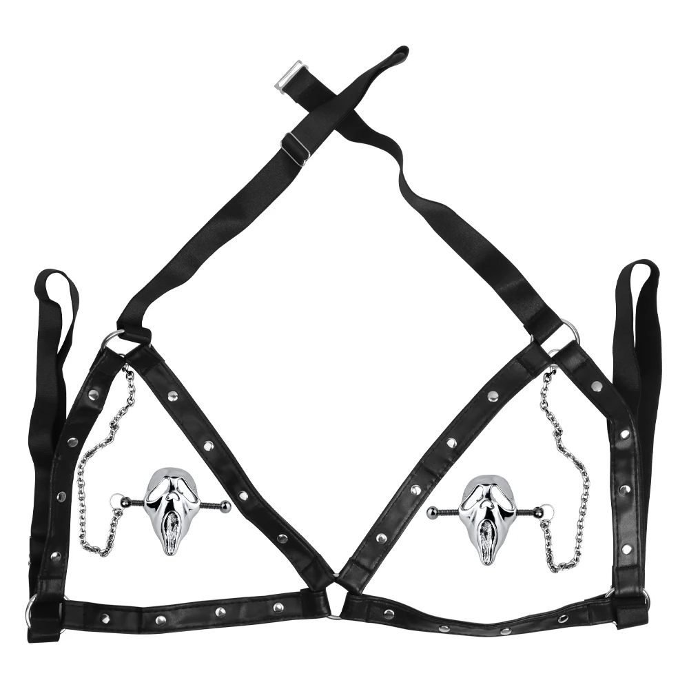 QKKQ женский металлический зажим для сосков массажная повязка на грудь фетиш