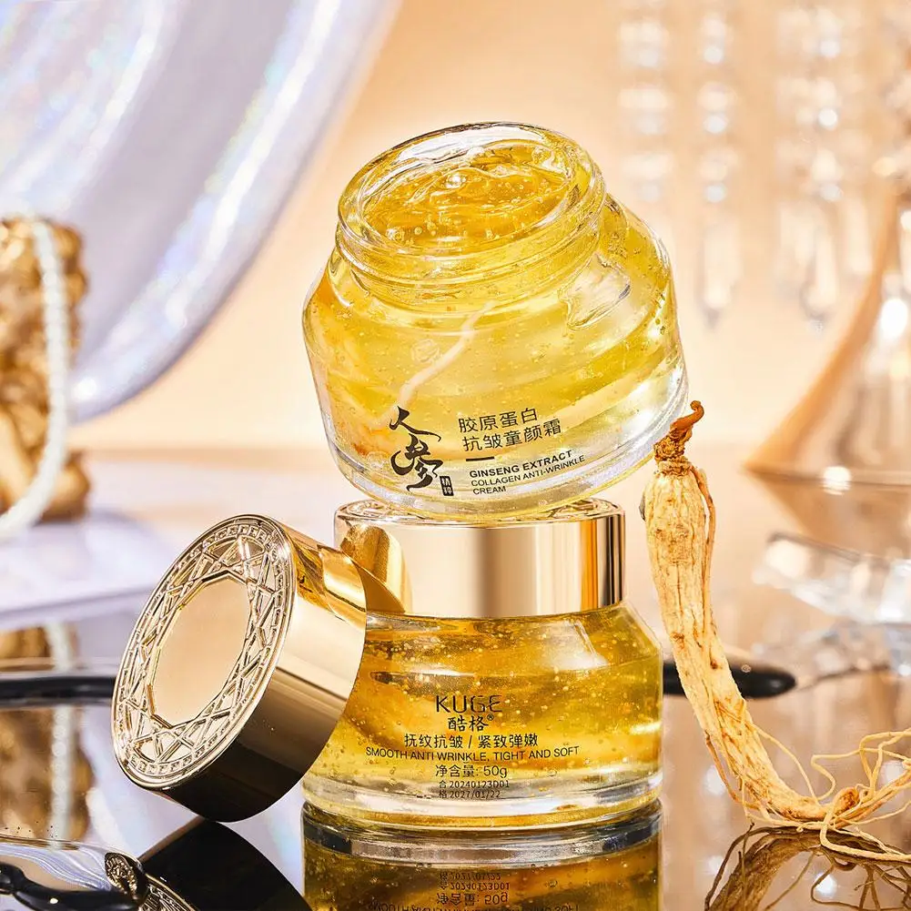 Женьшень экстракт коллагена увлажняющий крем против морщин для лица старения