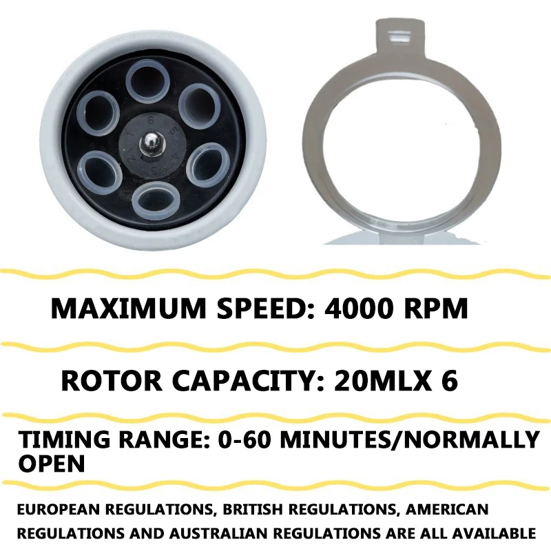 Настольная электрическая экспериментальная центрифуга с небольшой камерой 800-1