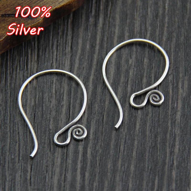 

1 pair High Quality Classic 925 Silver Color French Earring Hook Accessories Settings DIY Jewelry Findings Accessories Wholesale