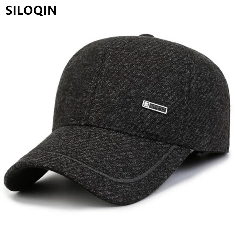 

2022 New Winter Warm Plush Thickening Baseball Caps For Men Cold Proof Earmuffs Hats Snapback Cap Adult Men's Casual Sports Cap