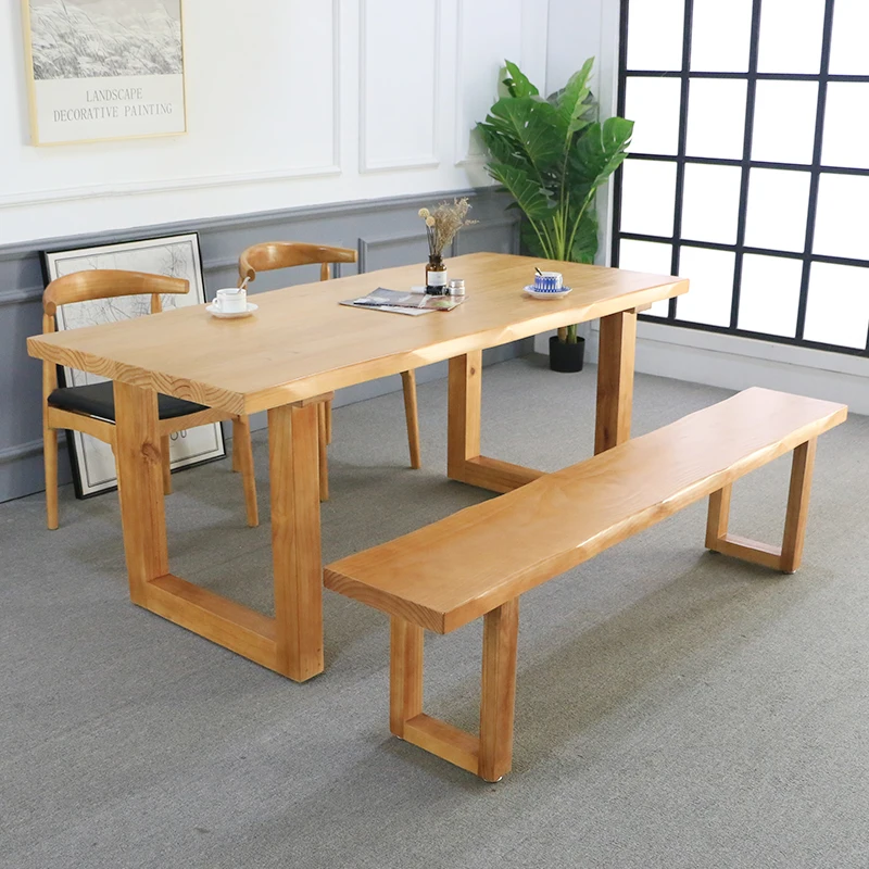 Напольный обеденный стол для вечеринки свадебный деревянный европейский дизайн