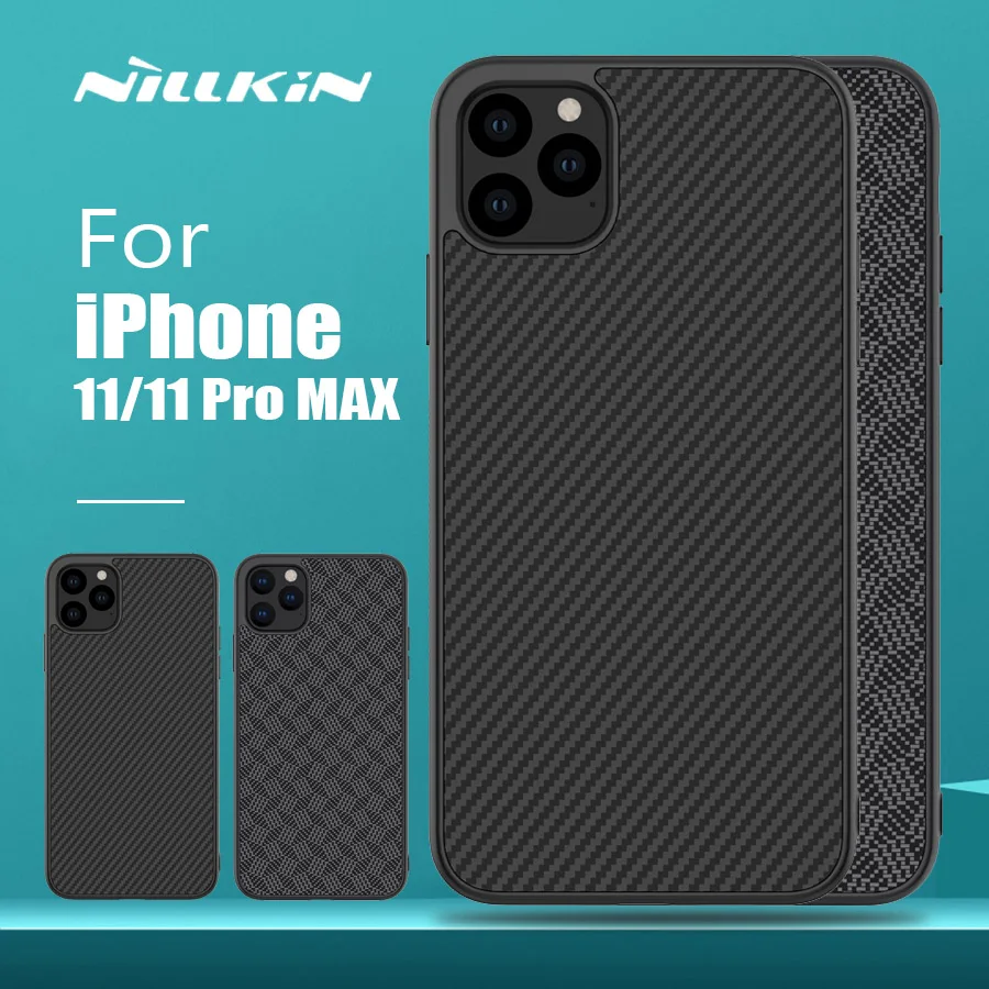 Чехол Nillkin из синтетического волокна для iPhone 11 Pro Max XR XS жесткая задняя крышка