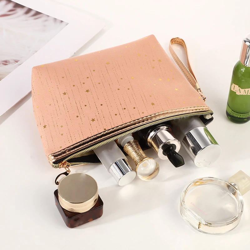 2022 Fashion Cosmetic Bag Women Bronzing Bling Stars Makeup Bags Travel Organizer Toiletry Kits Portable Make Up Beautician |