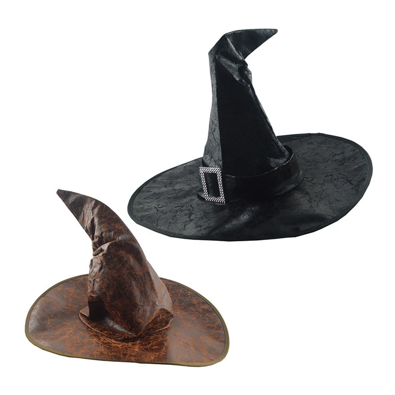 

Halloween Witch Hat Wizard Black Costume Role-Playing Party Girl Wide Brim Pointed Hat Spare Parts Accessories Parts